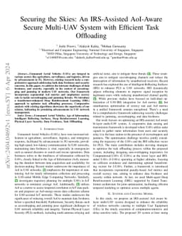 Securing the Skies: An IRS-Assisted AoI-Aware Secure Multi-UAV System
  with Efficient Task Offloading