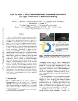 Light the Night: A Multi-Condition Diffusion Framework for Unpaired
  Low-Light Enhancement in Autonomous Driving