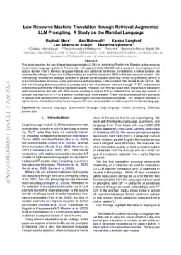 Low-Resource Machine Translation through Retrieval-Augmented LLM
  Prompting: A Study on the Mambai Language