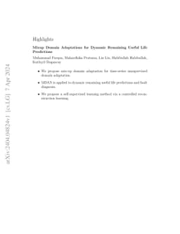 Mixup Domain Adaptations for Dynamic Remaining Useful Life Predictions