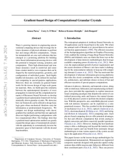 Gradient-based Design of Computational Granular Crystals