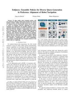 EnQuery: Ensemble Policies for Diverse Query-Generation in Preference
  Alignment of Robot Navigation