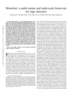Msmsfnet: a multi-stream and multi-scale fusion net for edge detection