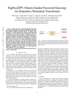 PagPassGPT: Pattern Guided Password Guessing via Generative Pretrained
  Transformer