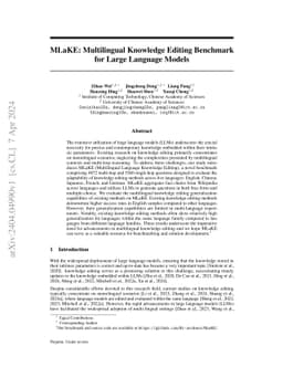 MLaKE: Multilingual Knowledge Editing Benchmark for Large Language Models
