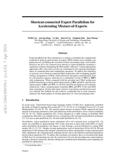 Shortcut-connected Expert Parallelism for Accelerating
  Mixture-of-Experts