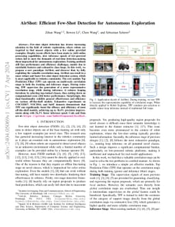 AirShot: Efficient Few-Shot Detection for Autonomous Exploration