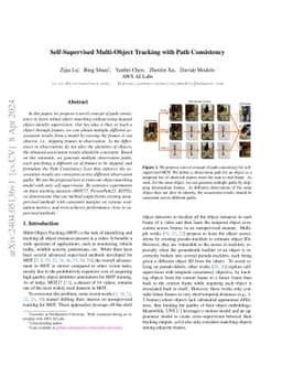 Self-Supervised Multi-Object Tracking with Path Consistency