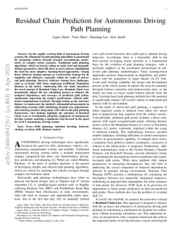 Residual Chain Prediction for Autonomous Driving Path Planning
