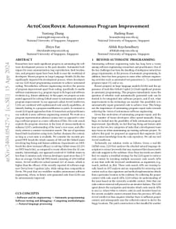 AutoCodeRover: Autonomous Program Improvement
