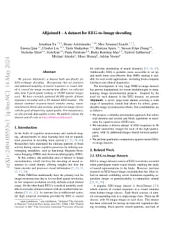 Alljoined1 -- A dataset for EEG-to-Image decoding