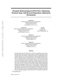 Dynamic Backtracking in GFlowNets: Enhancing Decision Steps with
  Reward-Dependent Adjustment Mechanisms