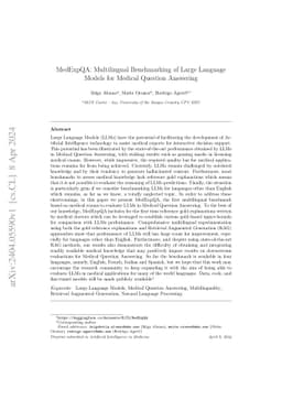 MedExpQA: Multilingual Benchmarking of Large Language Models for Medical
  Question Answering