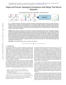 Rapid and Precise Topological Comparison with Merge Tree Neural Networks