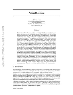 Natural Learning