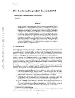 Does Transformer Interpretability Transfer to RNNs?