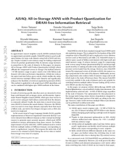 AiSAQ: All-in-Storage ANNS with Product Quantization for DRAM-free Information Retrieval