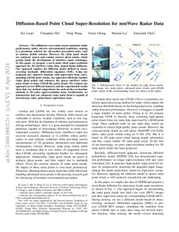 Diffusion-Based Point Cloud Super-Resolution for mmWave Radar Data