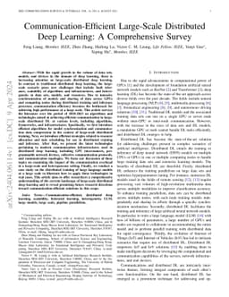 Communication-Efficient Large-Scale Distributed Deep Learning: A
  Comprehensive Survey