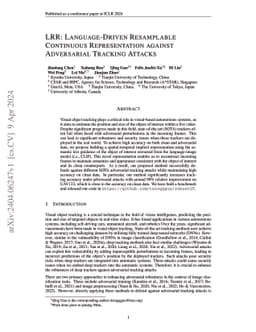LRR: Language-Driven Resamplable Continuous Representation against
  Adversarial Tracking Attacks
