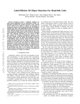 Label-Efficient 3D Object Detection For Road-Side Units