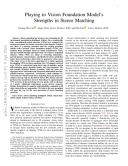 Playing to Vision Foundation Model's Strengths in Stereo Matching