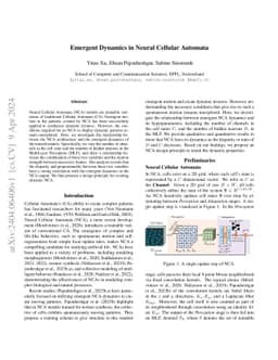 Emergent Dynamics in Neural Cellular Automata