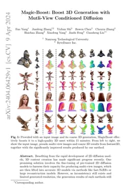 Magic-Boost: Boost 3D Generation with Multi-View Conditioned Diffusion
