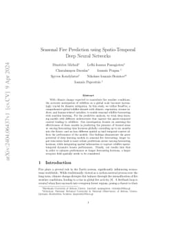 Seasonal Fire Prediction using Spatio-Temporal Deep Neural Networks