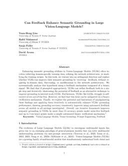 Can Feedback Enhance Semantic Grounding in Large Vision-Language Models?