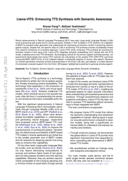 Llama-VITS: Enhancing TTS Synthesis with Semantic Awareness