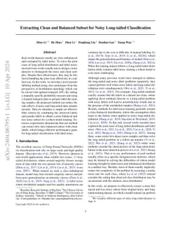 Extracting Clean and Balanced Subset for Noisy Long-tailed
  Classification