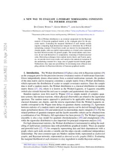 A new way to evaluate G-Wishart normalising constants via Fourier
  analysis