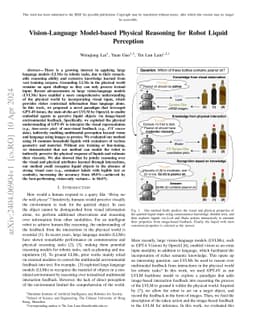 Vision-Language Model-based Physical Reasoning for Robot Liquid
  Perception