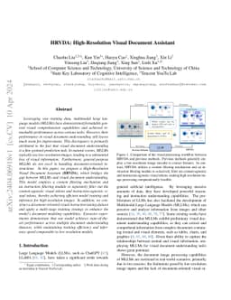 HRVDA: High-Resolution Visual Document Assistant