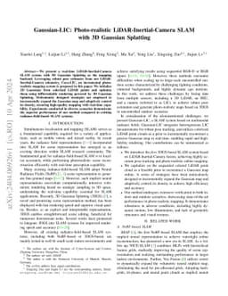 Gaussian-LIC: Photo-realistic LiDAR-Inertial-Camera SLAM with 3D
  Gaussian Splatting