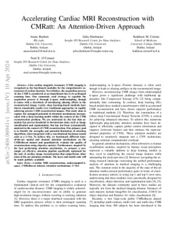 Accelerating Cardiac MRI Reconstruction with CMRatt: An Attention-Driven
  Approach