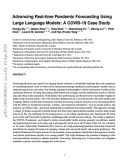 Advancing Real-time Pandemic Forecasting Using Large Language Models: A
  COVID-19 Case Study