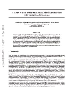 V-MAD: Video-based Morphing Attack Detection in Operational Scenarios