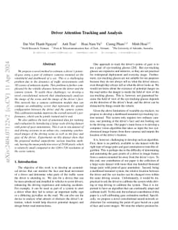 Driver Attention Tracking and Analysis