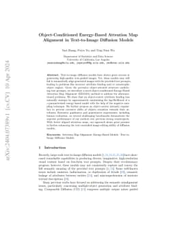 Object-Conditioned Energy-Based Attention Map Alignment in Text-to-Image
  Diffusion Models