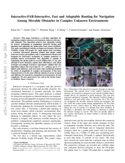 Interactive-FAR:Interactive, Fast and Adaptable Routing for Navigation
  Among Movable Obstacles in Complex Unknown Environments