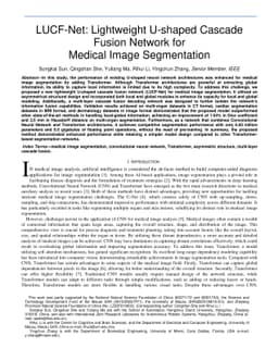 LUCF-Net: Lightweight U-shaped Cascade Fusion Network for Medical Image
  Segmentation