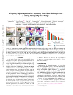 Mitigating Object Dependencies: Improving Point Cloud Self-Supervised
  Learning through Object Exchange