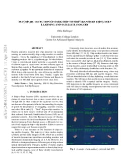 Automatic Detection of Dark Ship-to-Ship Transfers using Deep Learning
  and Satellite Imagery