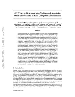 OSWorld: Benchmarking Multimodal Agents for Open-Ended Tasks in Real
  Computer Environments