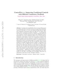 ControlNet++: Improving Conditional Controls with Efficient Consistency
  Feedback