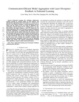 Communication-Efficient Model Aggregation with Layer Divergence Feedback
  in Federated Learning