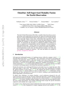 OmniSat: Self-Supervised Modality Fusion for Earth Observation