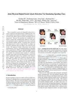 Joint Physical-Digital Facial Attack Detection Via Simulating Spoofing
  Clues